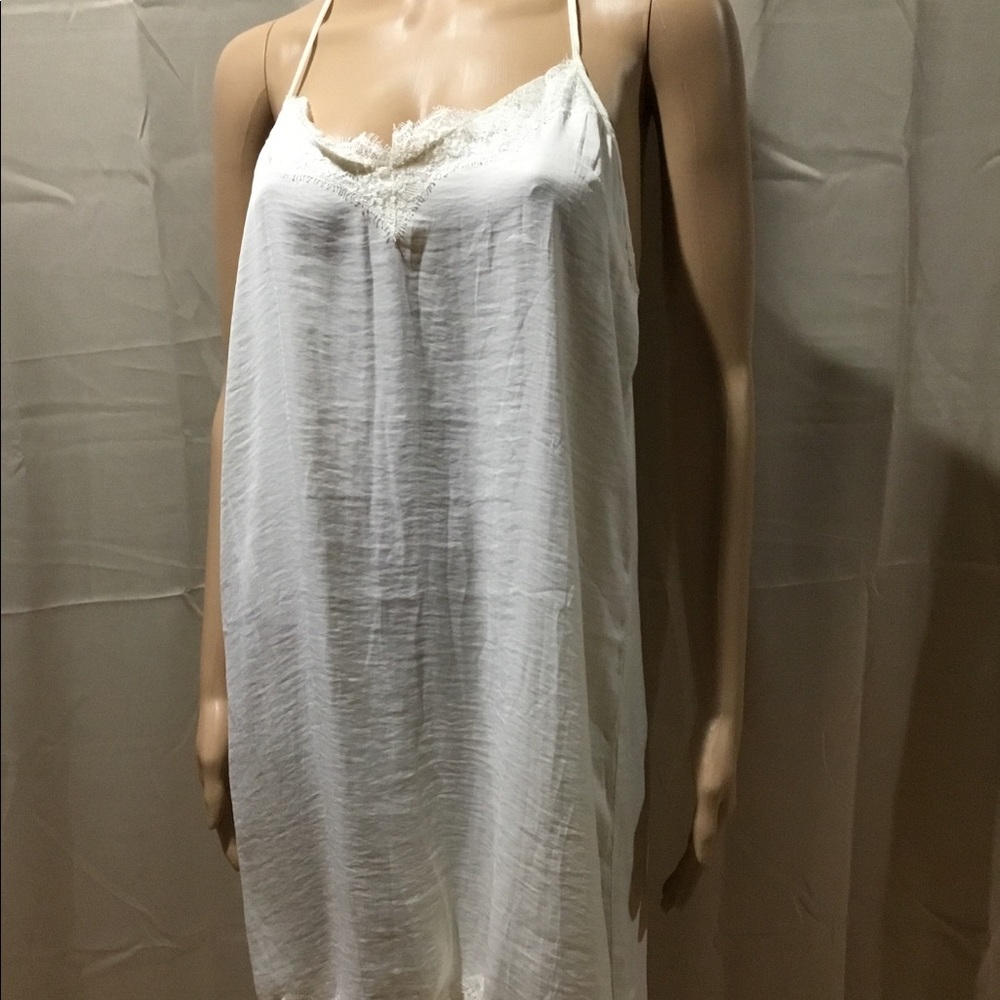 Aerie ivory satin nightgown